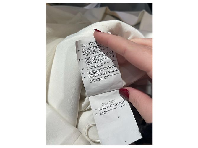 BALENCIAGA Kleider T.FR 36 Polyester Weiß - Ansicht 7
