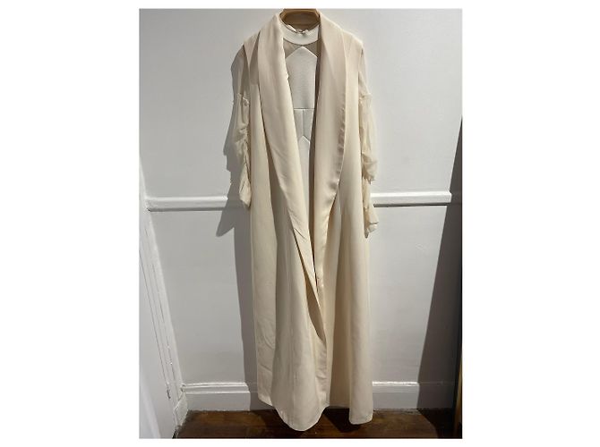 BALENCIAGA Kleider T.FR 36 Polyester Weiß - Ansicht 9