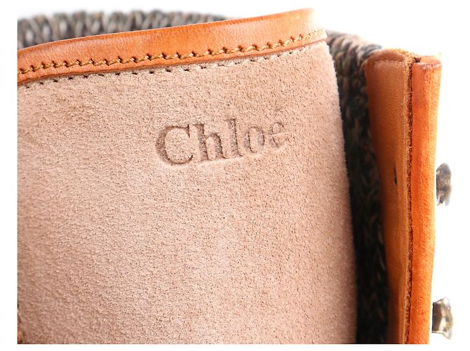 CHLOÉ - Chloé Wedge Stiefeletten aus beigem Wildleder (T40) Braun - Ansicht 5
