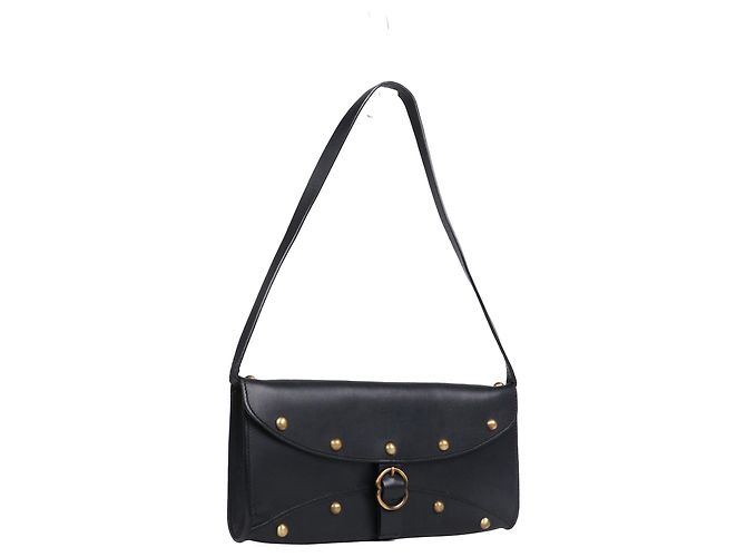 Céline CELINE - Celine Schultertasche aus vintage schwarzem Glattleder - Ansicht 2