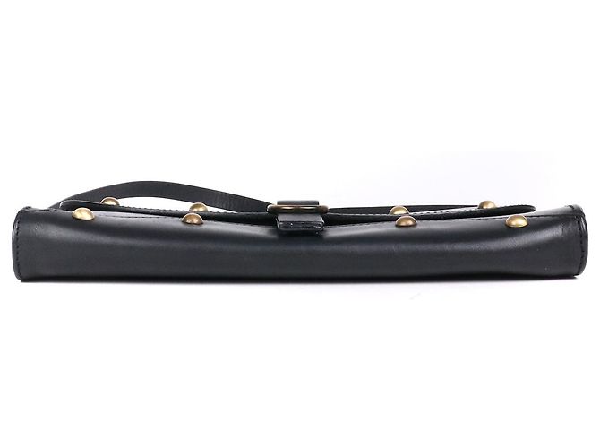 Céline CELINE - Celine Schultertasche aus vintage schwarzem Glattleder - Ansicht 4