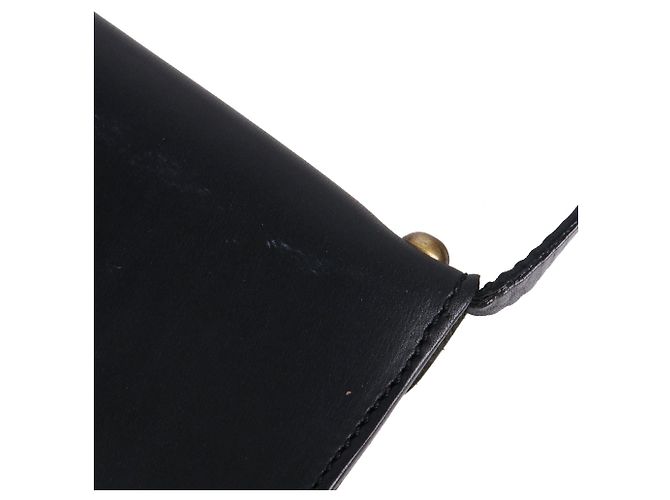 Céline CELINE - Celine Schultertasche aus vintage schwarzem Glattleder - Ansicht 7
