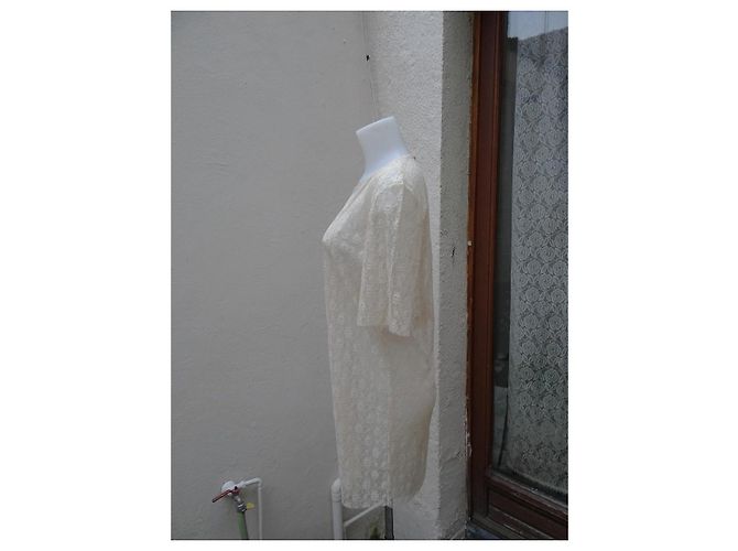 Stella Mc Cartney Stella McCartney Spitzenkleid Beige Creme Roh - Ansicht 5