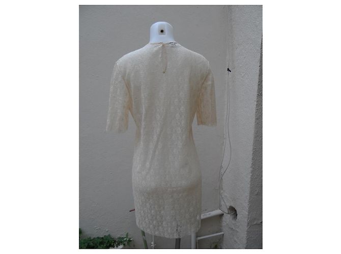Stella Mc Cartney Stella McCartney Spitzenkleid Beige Creme Roh - Ansicht 6