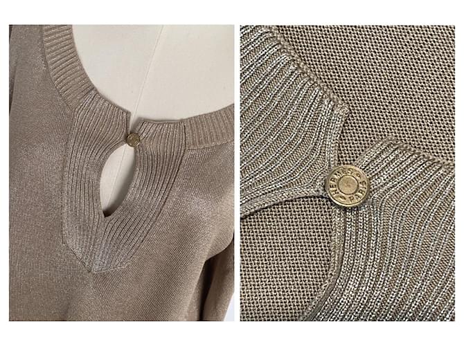 Hermès Tunic in seta D'oro Metallico - vista 3