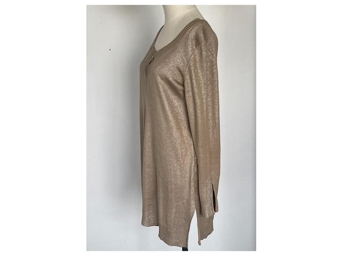 Hermès Tunic in seta D'oro Metallico - vista 6