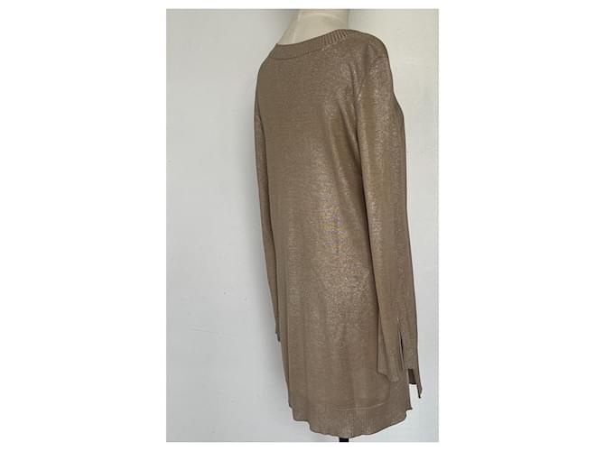 Hermès Tunic in seta D'oro Metallico - vista 8