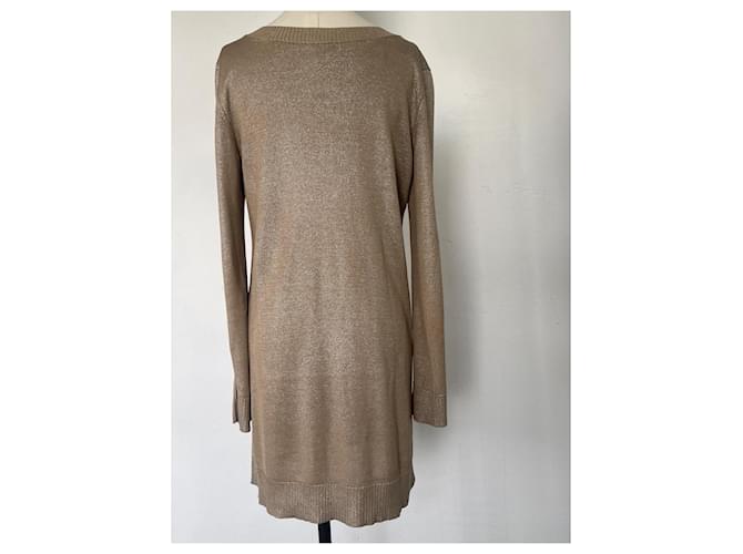 Hermès Tunic in seta D'oro Metallico - vista 9