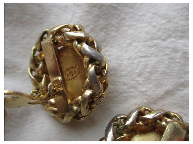 Chanel Clip haute couture, placcati in oro. D'oro - vista 5