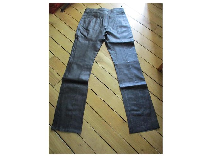 Sonia Rykiel Lederhose Schwarz - Ansicht 2