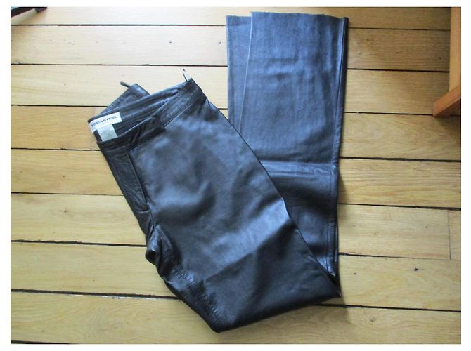 Sonia Rykiel Lederhose Schwarz - Ansicht 4