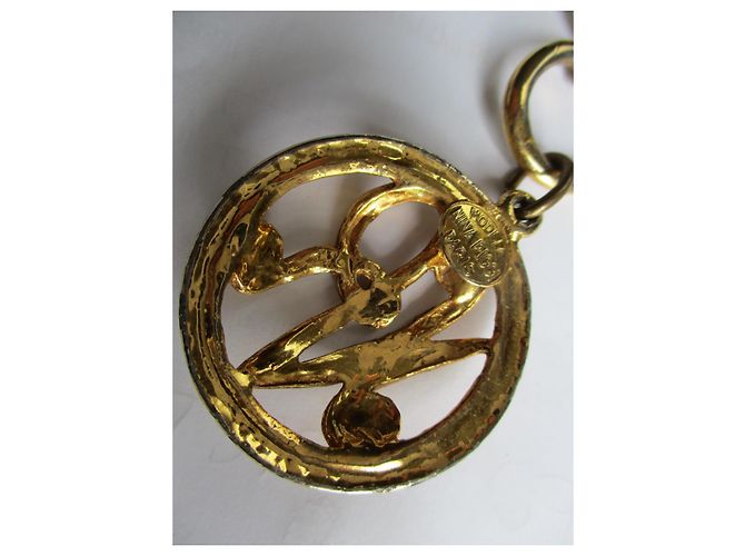 Nina Ricci Gürtel/Halskette aus goldfarbenem Metall. Gold hardware - Ansicht 5