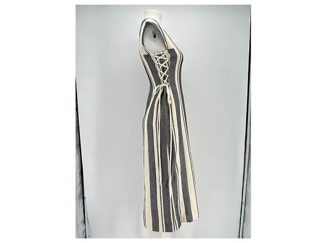 Autre Marque Vestido Bouguessa T.International XS Algodón Blanco - vista 3