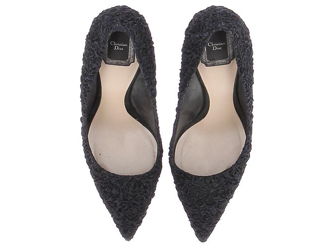 Tacchi Dior T.EU 41.5 Tessuto Blu navy - vista 6