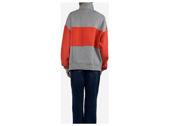 Acne Hellgrauer Pullover mit hohem Kragen - Größe XS - Ansicht 2