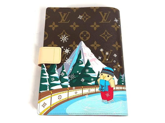 Cahier Vivienne Monogram Louis Vuitton Marron - vue 3