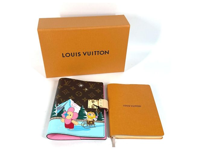 Cahier Vivienne Monogram Louis Vuitton Marron - vue 7