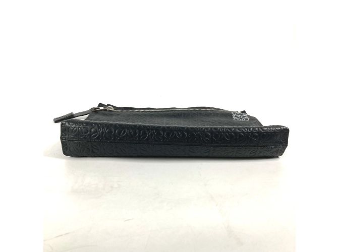 Borsa Clutch Anagram T Loewe Nero - vista 10