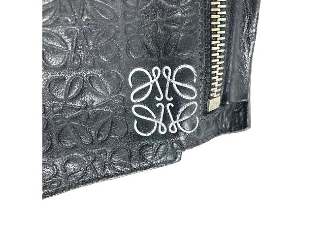 Borsa Clutch Anagram T Loewe Nero - vista 3