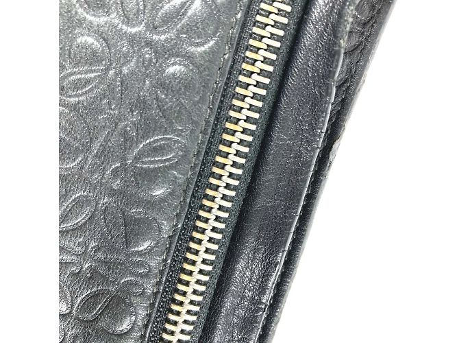 Borsa Clutch Anagram T Loewe Nero - vista 5
