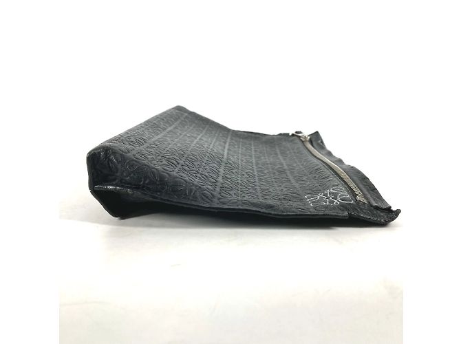 Borsa Clutch Anagram T Loewe Nero - vista 9