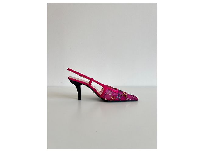 Tacchi Slingback Gucci Rosa Donna - vista 10