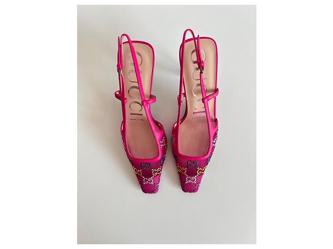 Tacchi Slingback Gucci Rosa Donna - vista 15