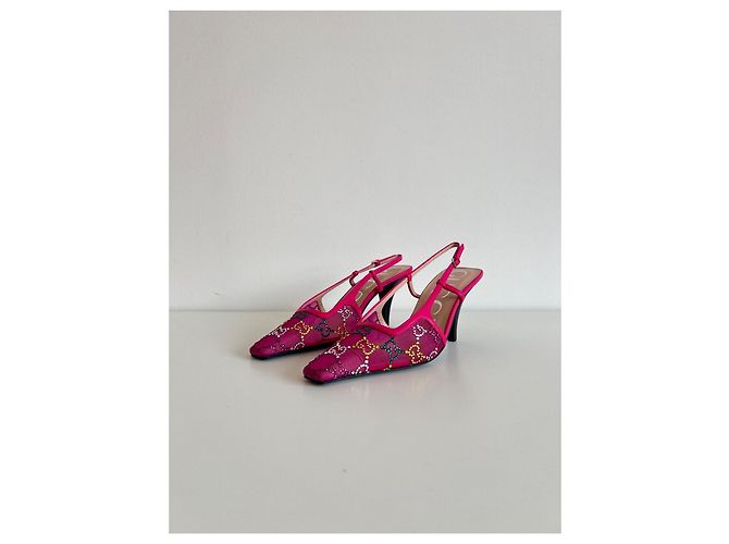 Tacchi Slingback Gucci Rosa Donna - vista 5