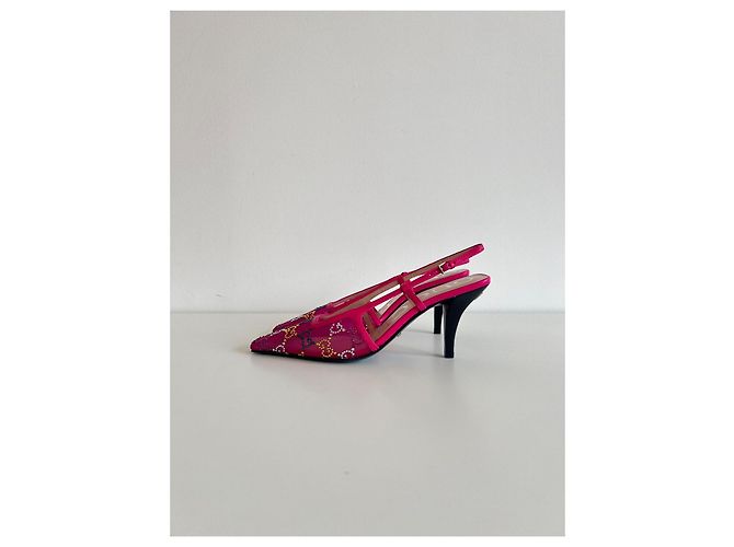 Tacchi Slingback Gucci Rosa Donna - vista 6