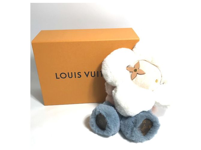 Poupée Doudou Vivienne GI0445 de Louis Vuitton Blanc Bleu - vue 4