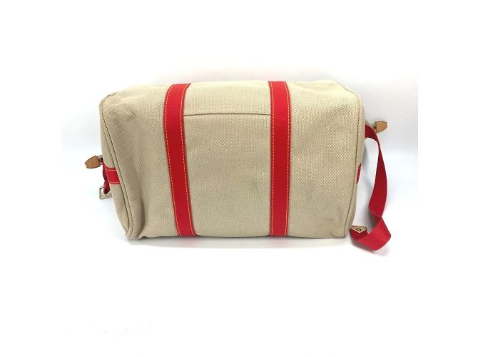 Borsa a Spalla Weekend Antiagua Louis Vuitton Rosso Beige - vista 8
