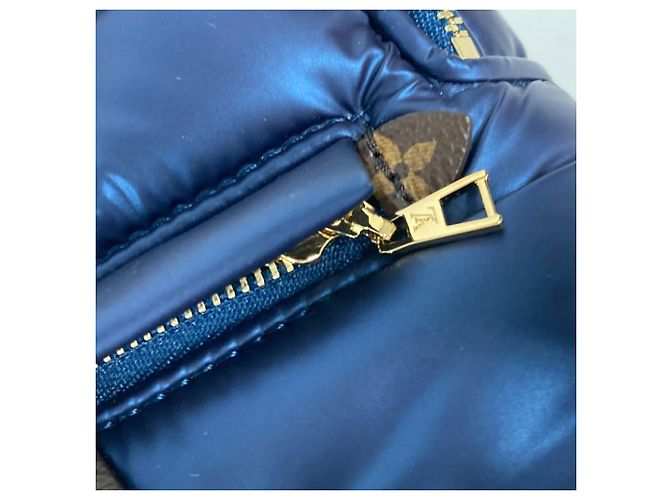 Zaino Mini Palm Springs Monogram Louis Vuitton Marrone Blu navy - vista 10