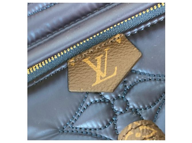 Zaino Mini Palm Springs Monogram Louis Vuitton Marrone Blu navy - vista 11