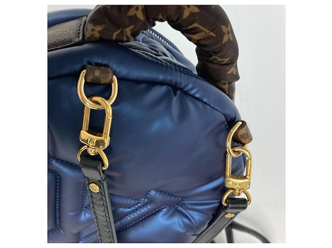 Zaino Mini Palm Springs Monogram Louis Vuitton Marrone Blu navy - vista 13