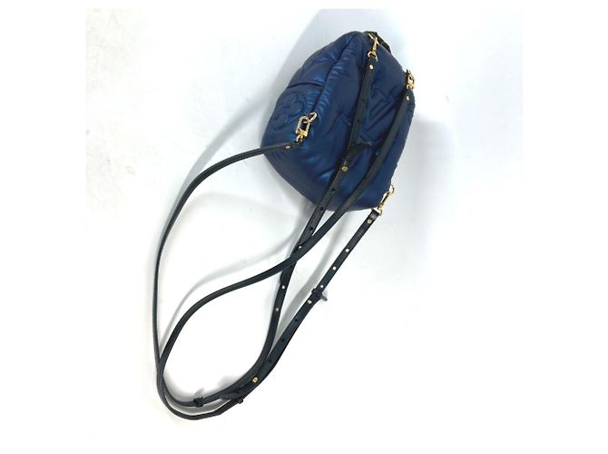 Zaino Mini Palm Springs Monogram Louis Vuitton Marrone Blu navy - vista 14