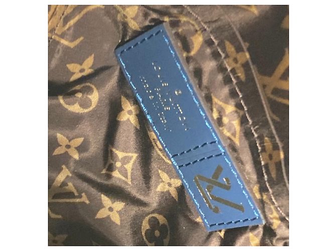 Zaino Mini Palm Springs Monogram Louis Vuitton Marrone Blu navy - vista 16