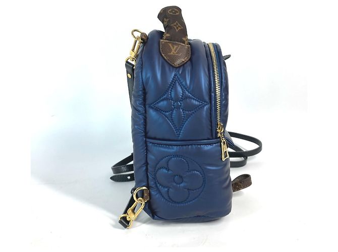 Zaino Mini Palm Springs Monogram Louis Vuitton Marrone Blu navy - vista 3