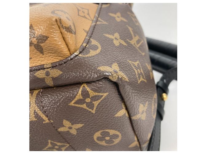 Twist Zaino Palm Springs PM Monogram Reverse Louis Vuitton Marrone Beige - vista 4