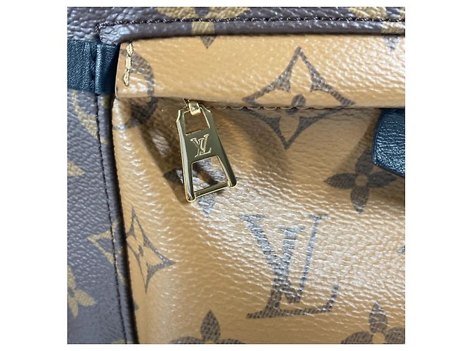 Twist Zaino Palm Springs PM Monogram Reverse Louis Vuitton Marrone Beige - vista 6