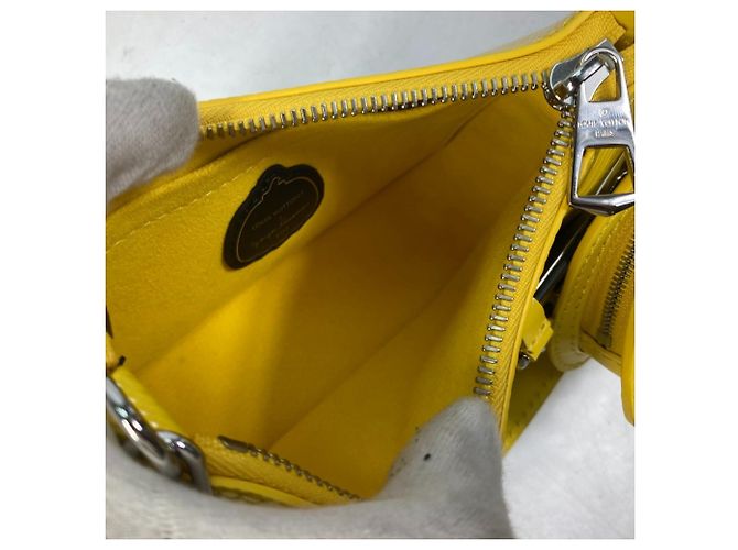 Borsa a Spalla Malellini Yayoi Kusama di Louis Vuitton Nero Giallo - vista 11