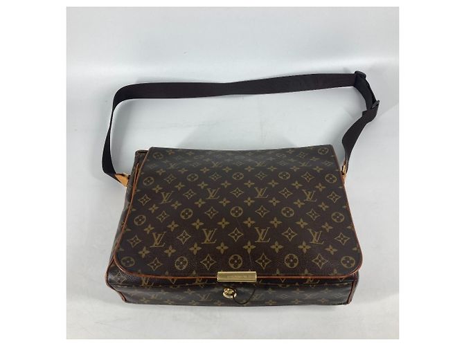 Borsa Abess Monogram Louis Vuitton Marrone Monogramma - vista 8