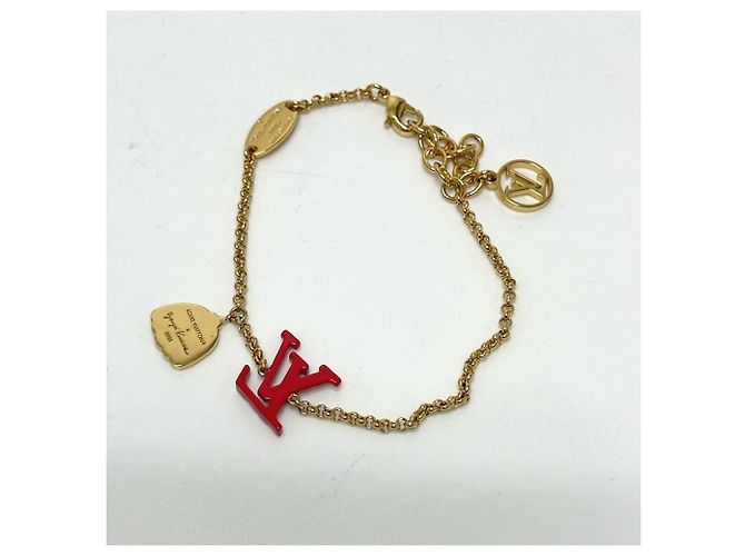 Bracciale charm di collaborazione Louis Vuitton Yayoi Kusama Rosso D'oro - vista 2