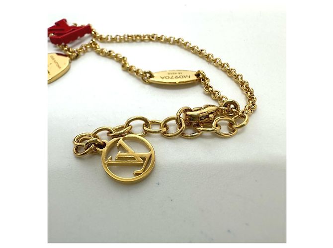 Bracciale charm di collaborazione Louis Vuitton Yayoi Kusama Rosso D'oro - vista 6