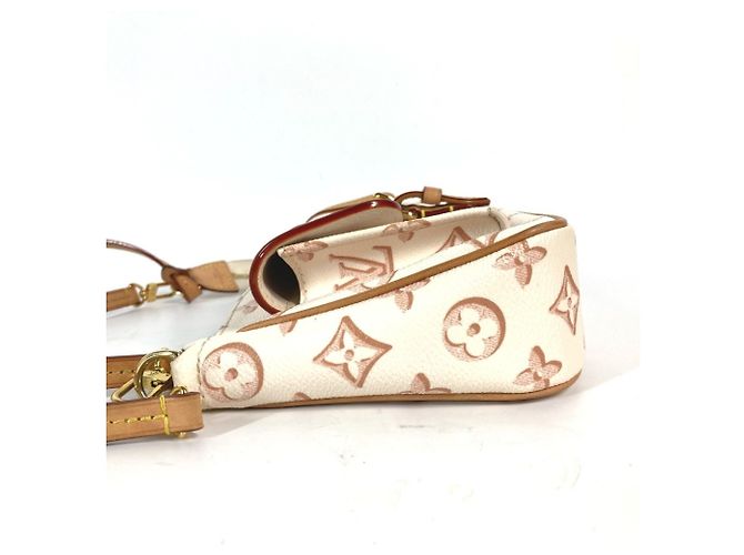 Borsa Accessori Maxi Pochette Monogram Louis Vuitton Beige - vista 10