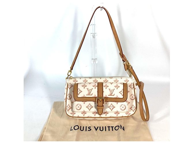 Borsa Accessori Maxi Pochette Monogram Louis Vuitton Beige - vista 11