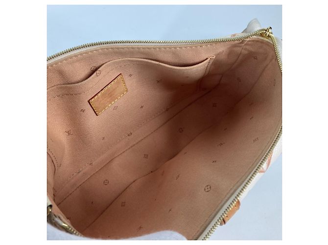Borsa Accessori Maxi Pochette Monogram Louis Vuitton Beige - vista 12