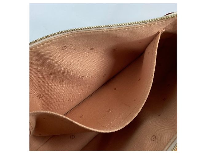 Borsa Accessori Maxi Pochette Monogram Louis Vuitton Beige - vista 14