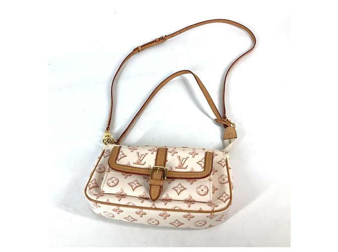 Borsa Accessori Maxi Pochette Monogram Louis Vuitton Beige - vista 2