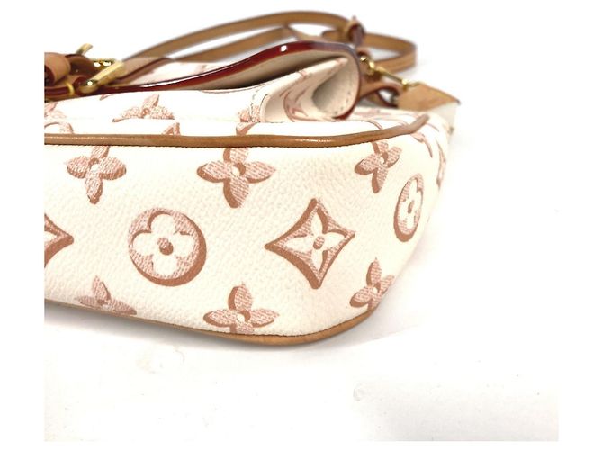 Borsa Accessori Maxi Pochette Monogram Louis Vuitton Beige - vista 5