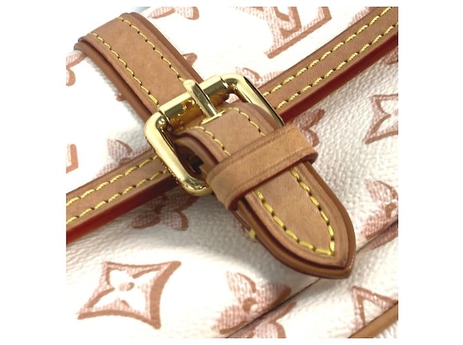 Borsa Accessori Maxi Pochette Monogram Louis Vuitton Beige - vista 7